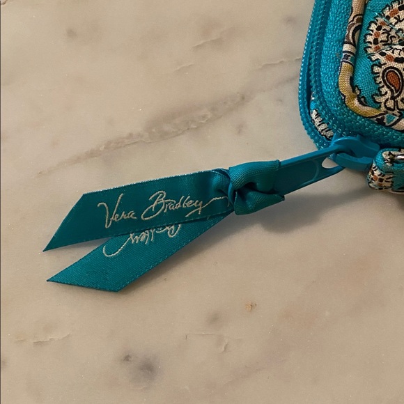 Vera Bradley Turquoise Paisley Wristlet/Tech Case - Picture 5 of 5